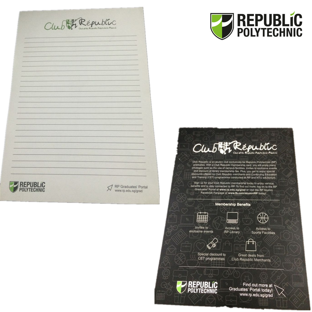 A5 Size Wire-O Notebook Make these custom reporter notebooks your next promotional or giveaway item on your upcoming event! The cover is a custom full-colour image and can be customized with other artwork or slogan.