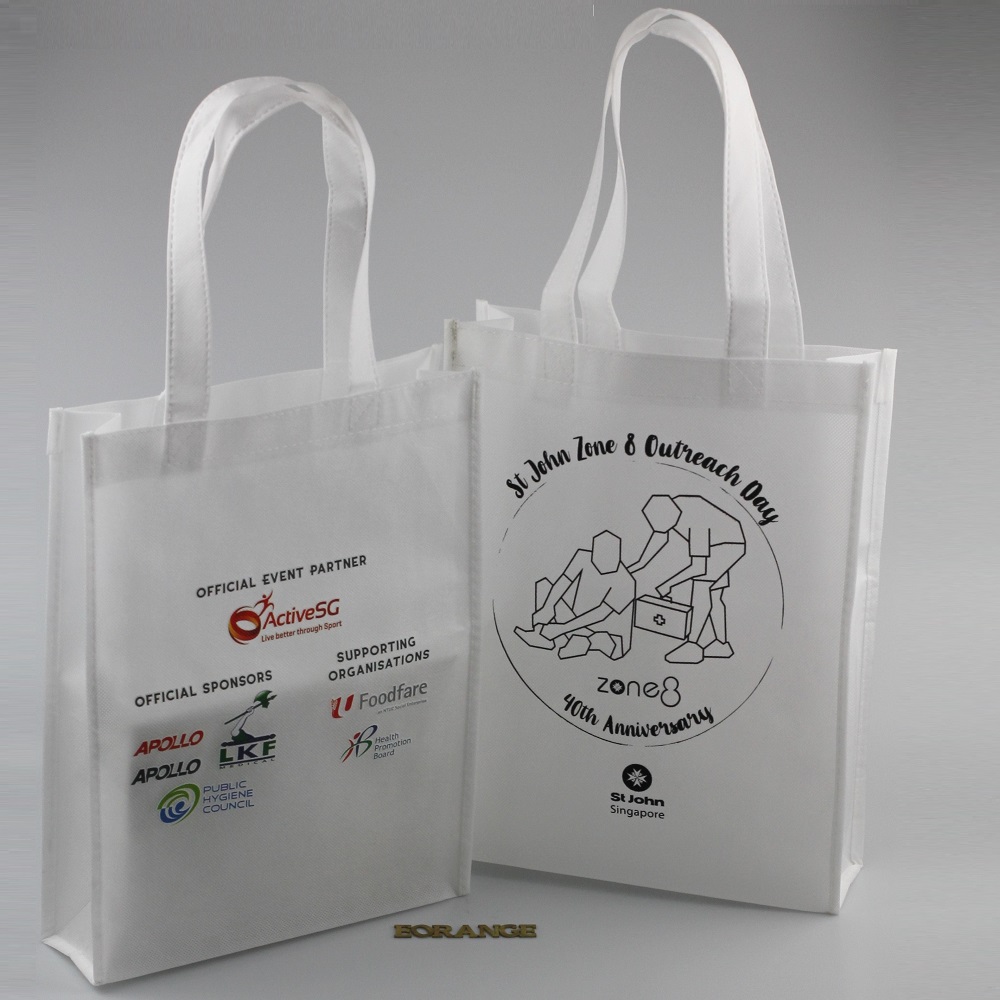 goodies bags Non-Woven Bag customise size printing logo color promotional gift singapore giveaway corporate Running race, company event, career fair, trade show, exhibition and conference.