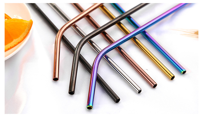 Get Customized company logo print Stainless Steel Straws metal in singapore Starts from 100pcs for wedding, company event, career fair, trade show, exhibition and conference.