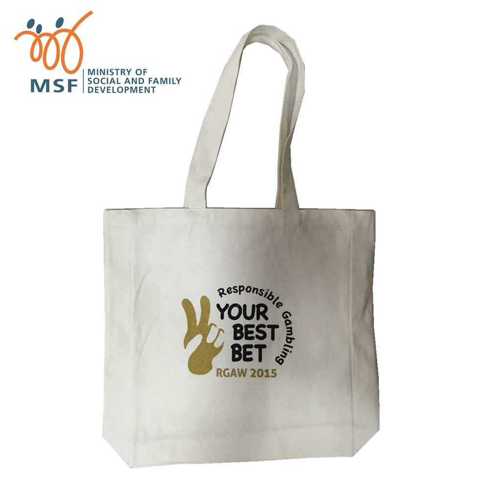 Classic Canvas Tote Bag customised logo print singapore corporate gift event