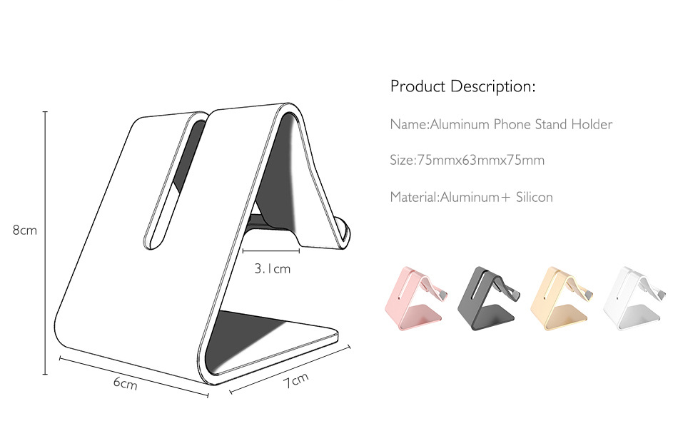 Aluminum Phone Stand Holder