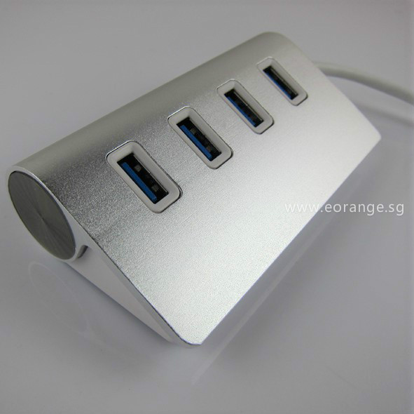 4-Port Aluminum Wave USB Hubs