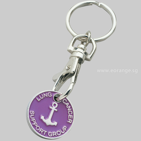 Personalised Trolley Coins Keychain