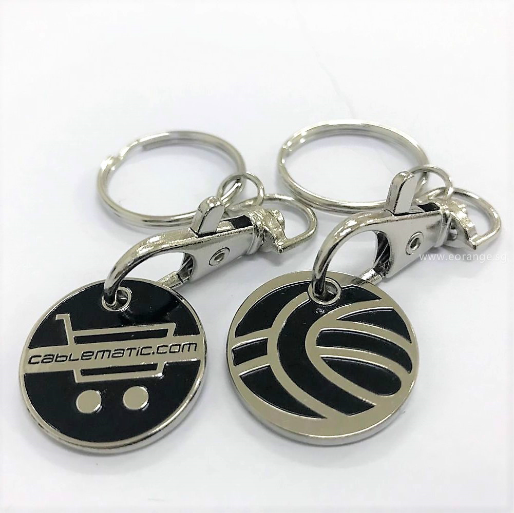Personalised Trolley Coins Keychain