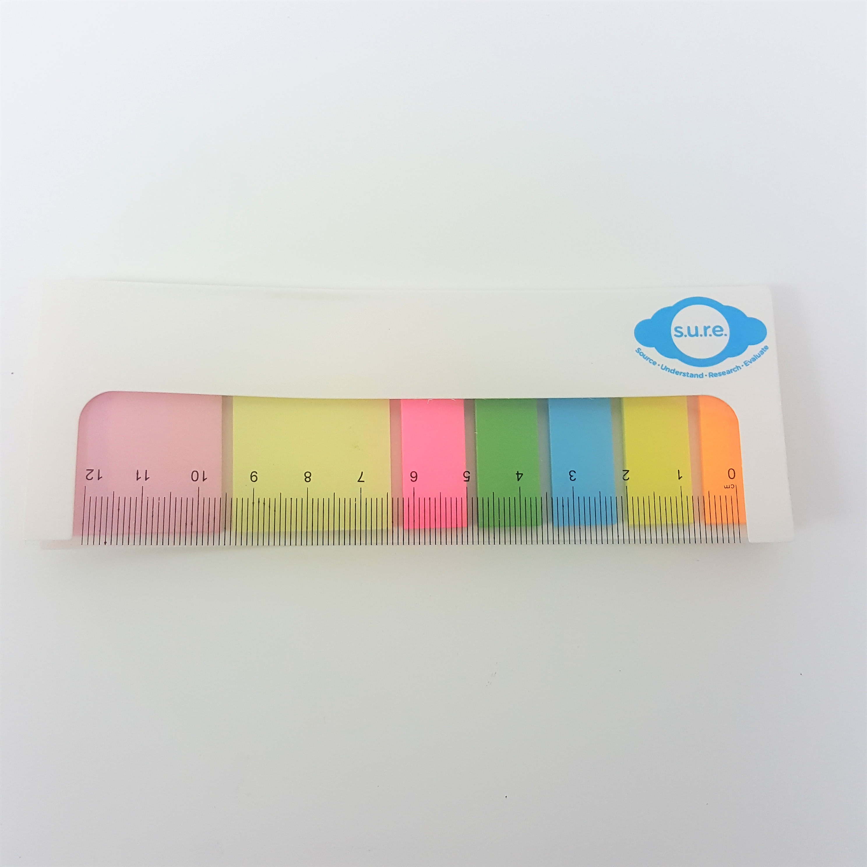 Sticky Notepads with Ruler