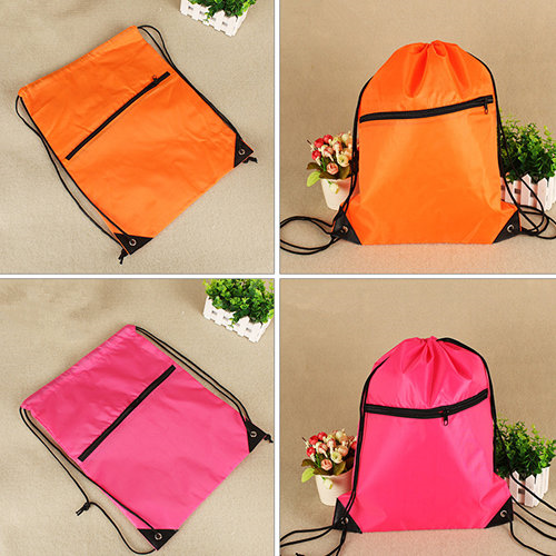 Drawstring Backpacks with Pocket