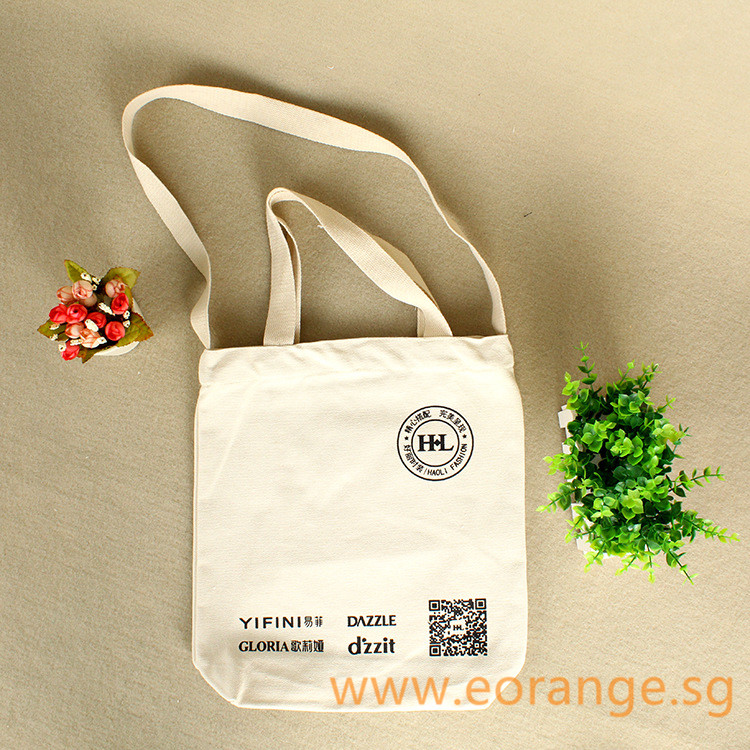 Cotton 2 ways sling and Tote Bags