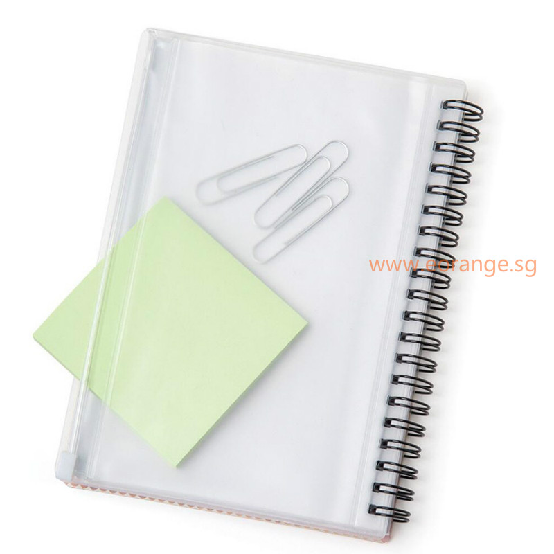 A5 Notebook with PVC Pocket Sleeve Pouch