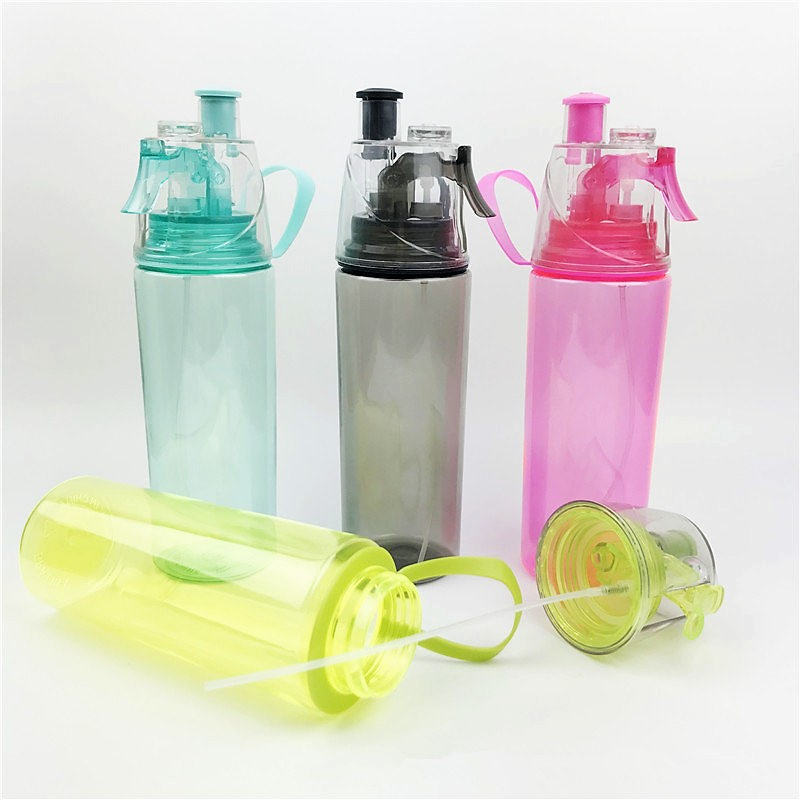 Sports Mist Spray Cool Down Water Bottle