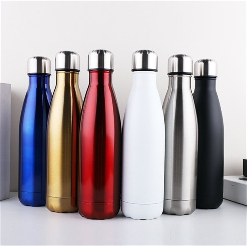 Insulated Stainless Steel Cola Shaped Sports Water Bottles