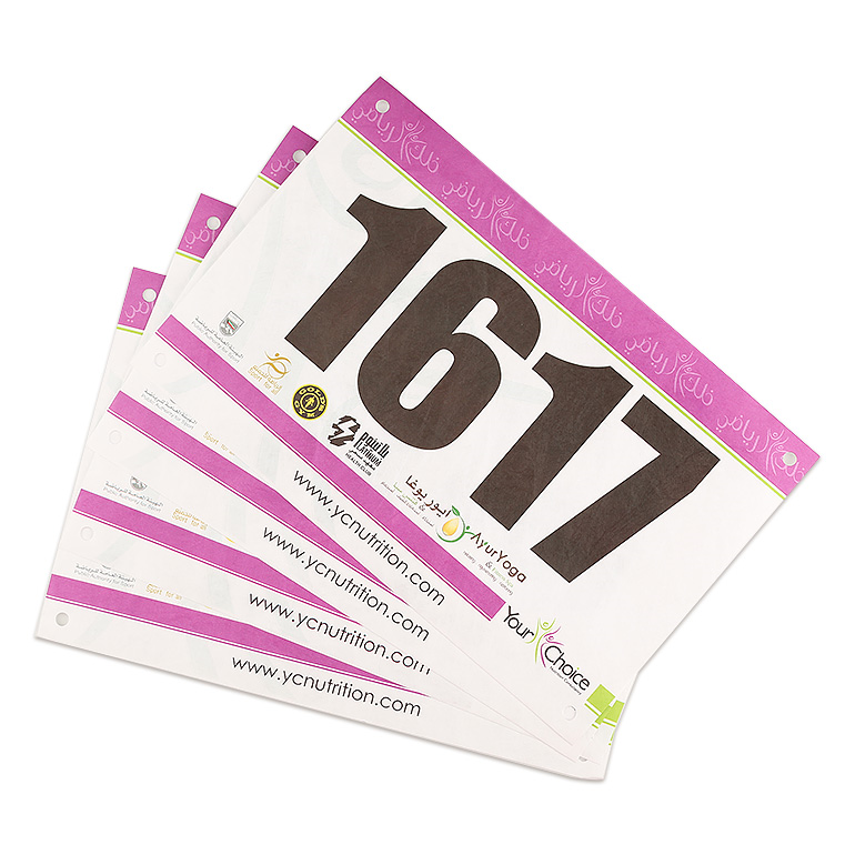Custom Waterproof Race Bib Customised Corporate Gifts Singapore