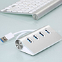 4-Port Aluminum Wave USB Hubs