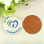 Full color printed MDF Cork coaster